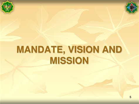 BIR Mandate, Vision and Mission .